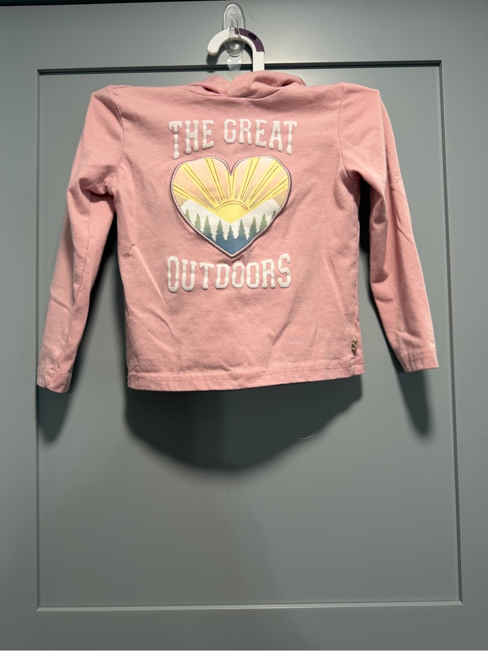 Bear Paw Wilderness Designs, Toddlers 3T, Pink Long Sleeve T-shirt Hoodie